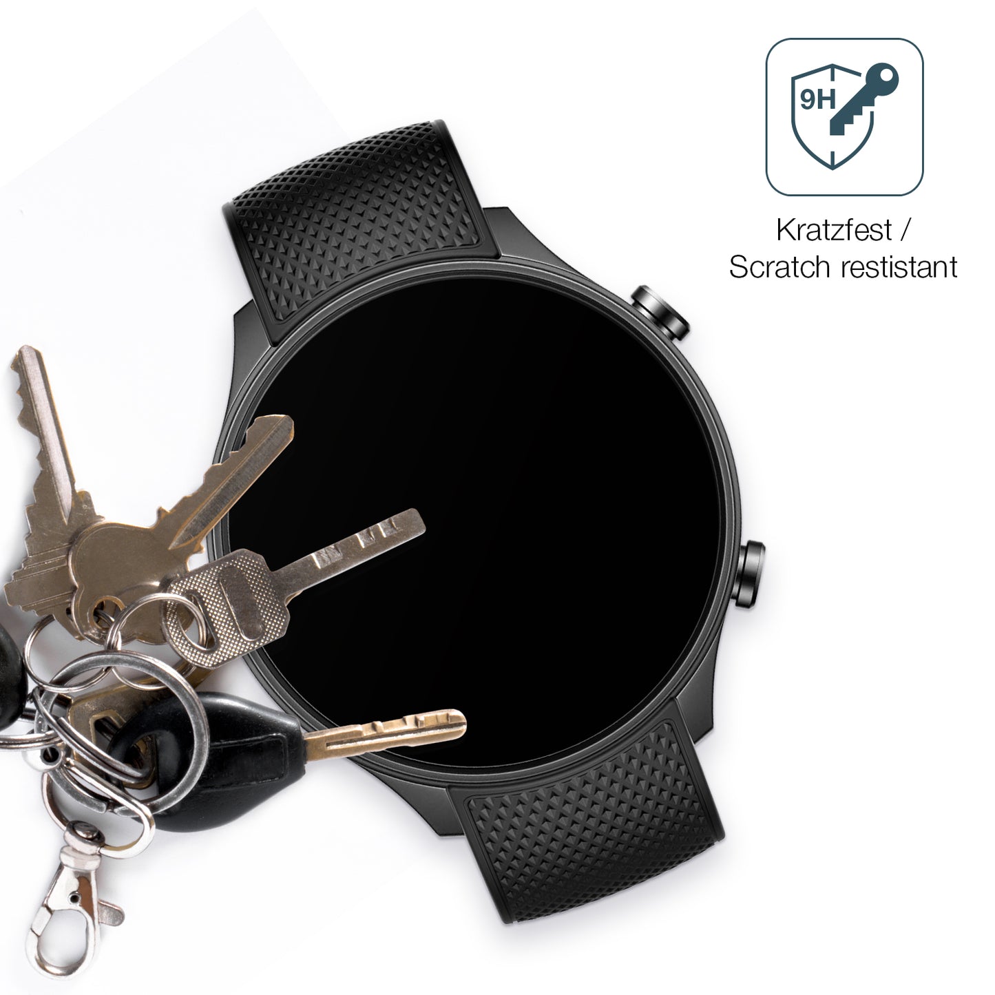2x 9H Schutzfolie matt für OnePlus Watch 2R Panzerfolie