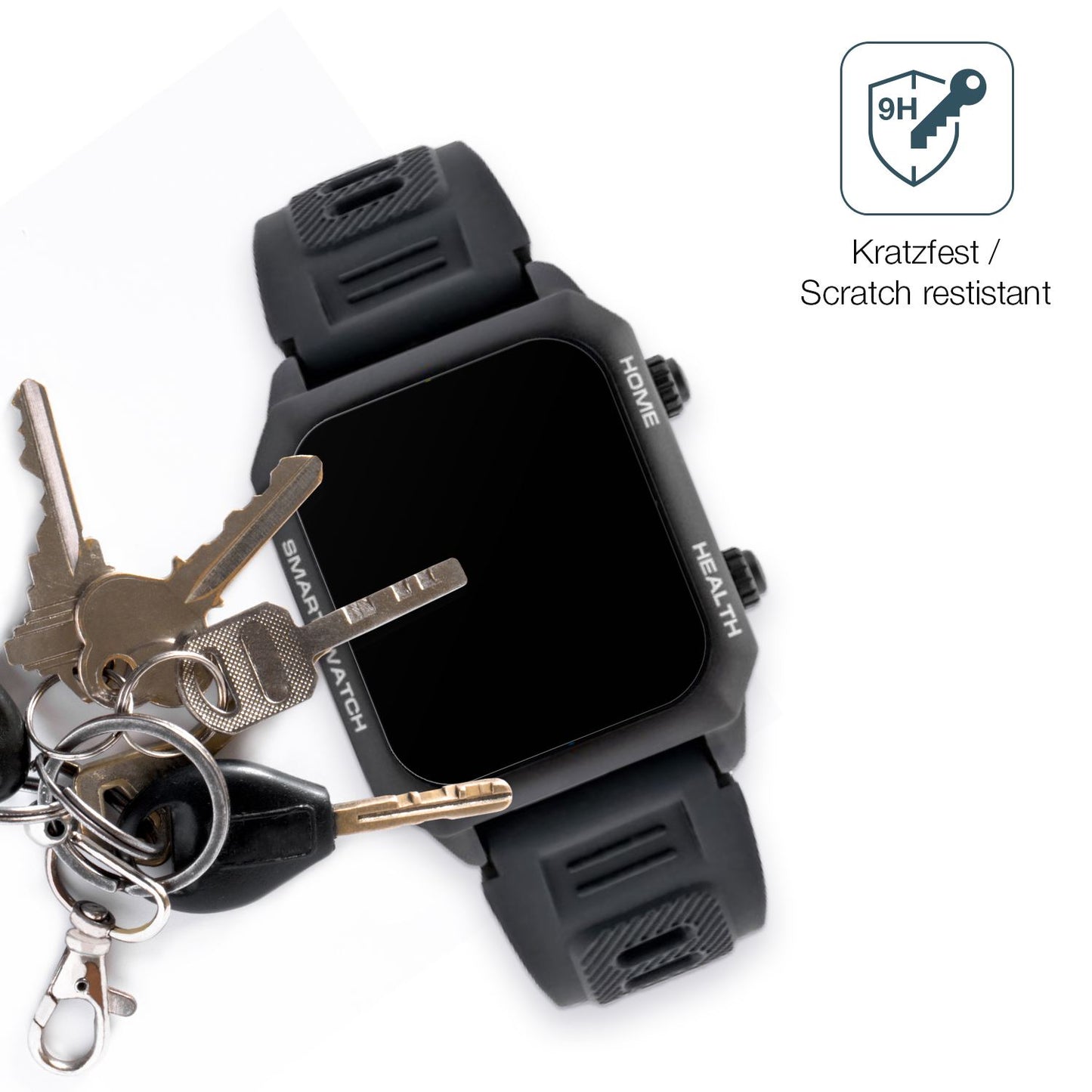 2x Screen Protector for Watchmark Kardiowatch FOCUS matte Flexible Glass 9H