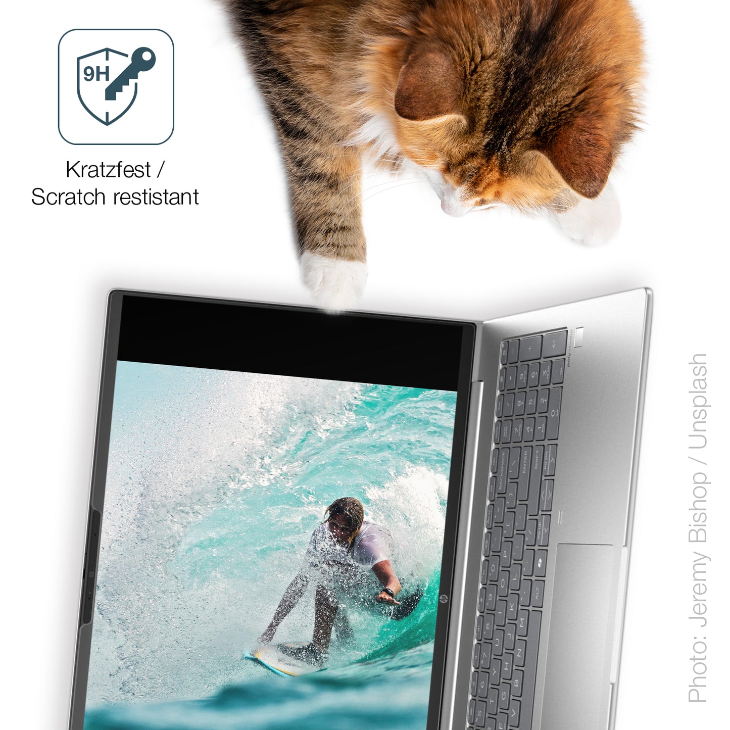 2x 9H Schutzfolie matt für HP ProBook 460 G11 16 Zoll Panzerfolie