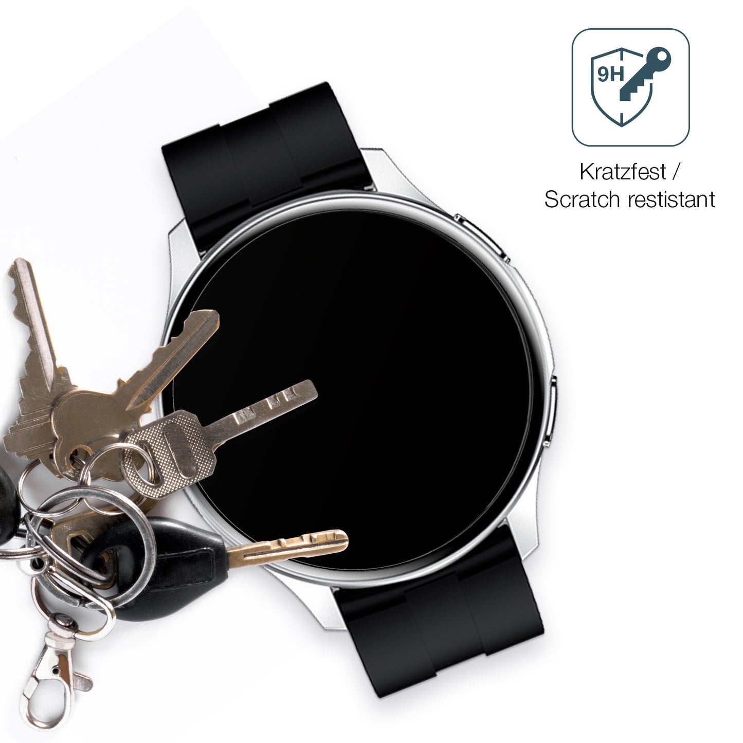 dipos Displayschutz für Fireboltt Invincible, mattierte Oberfläche, robuste Festigkeit und perfekte Passform