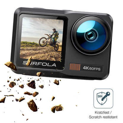 2x 9H Schutzfolie matt für Surfola SF630 Action Cam Panzerfolie