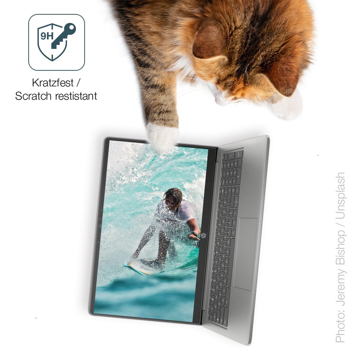 2x Screen Protector for HP Chromebook Plus 15a-nb matte Flexible Glass 9H dipos