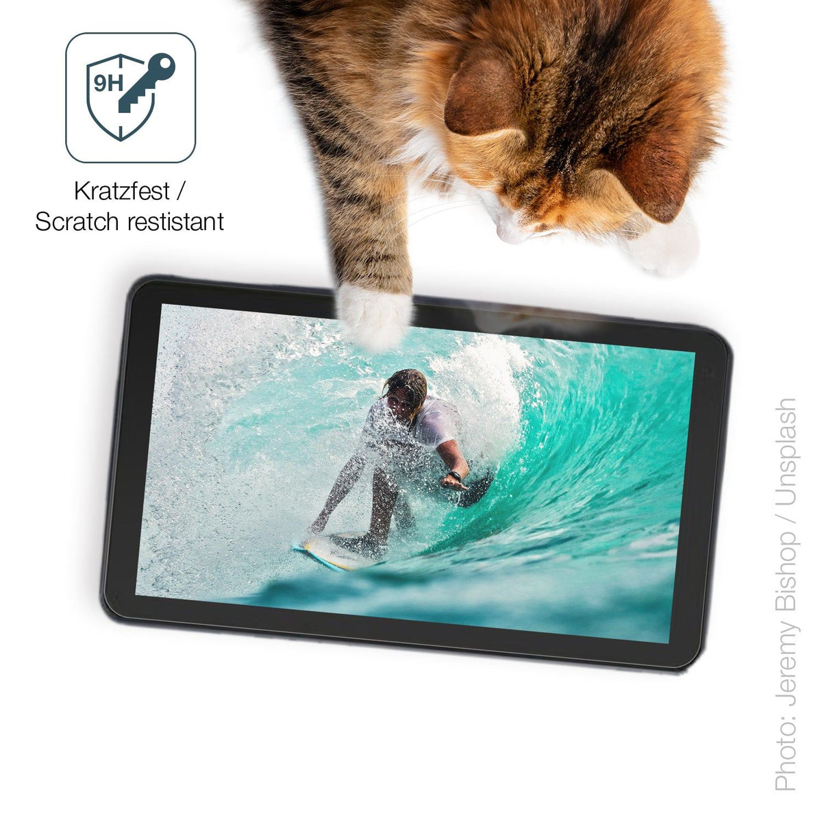 2x Screen Protector for Navigation 127mm x 82mm matte Flexible Glass 9H dipos