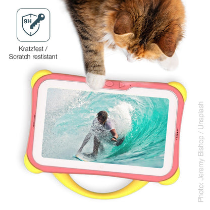 2x Screen Protector for Weelikeit C28 Kinder Tab 7 Zoll matte Flexible Glass 9H