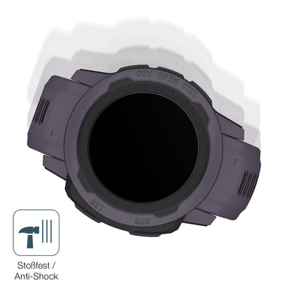 Schutz gegen Kratzer auf dem Garmin Instinct 2S (45mm) Glas durch Schlüssel, Stöße gegen die Tischkante oder Stürze