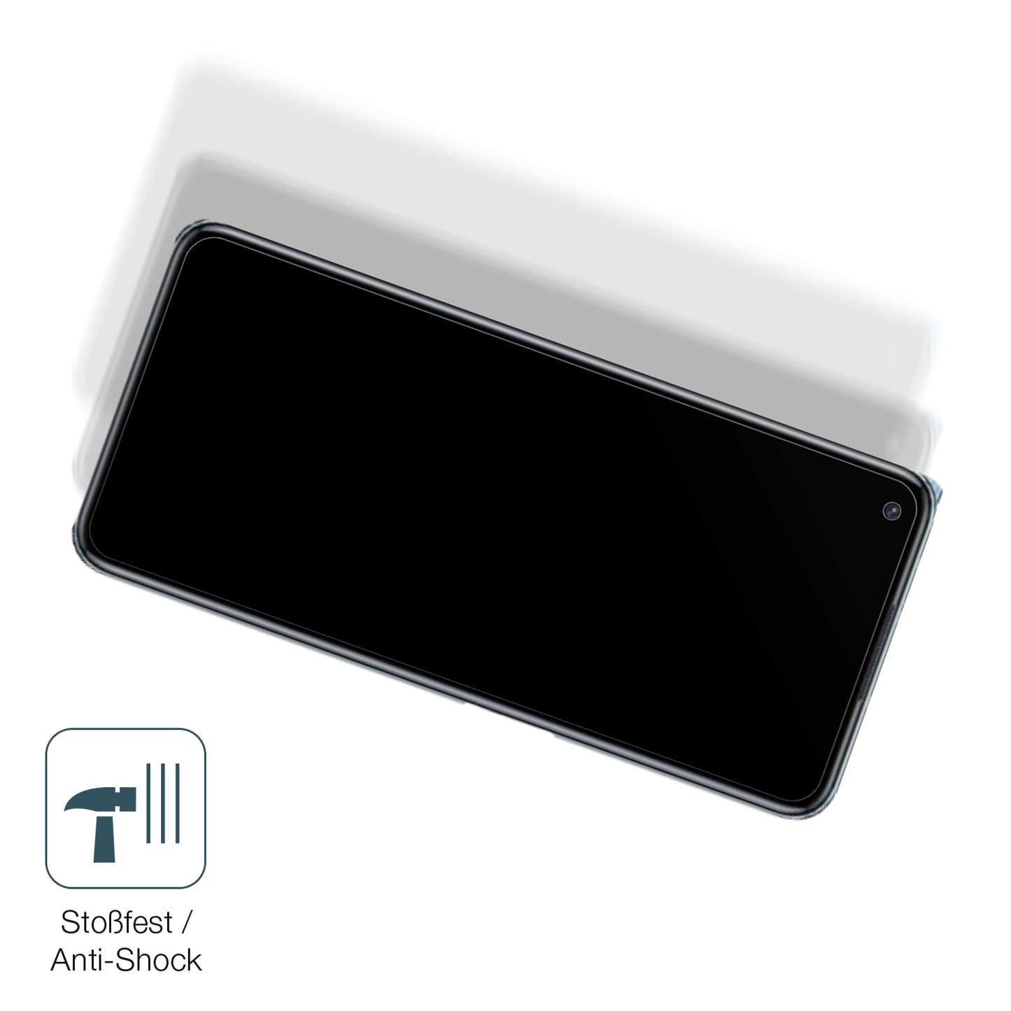Schutz gegen Kratzer auf dem Oppo K10 5G Glas durch Schlüssel, Stöße gegen die Tischkante oder Stürze