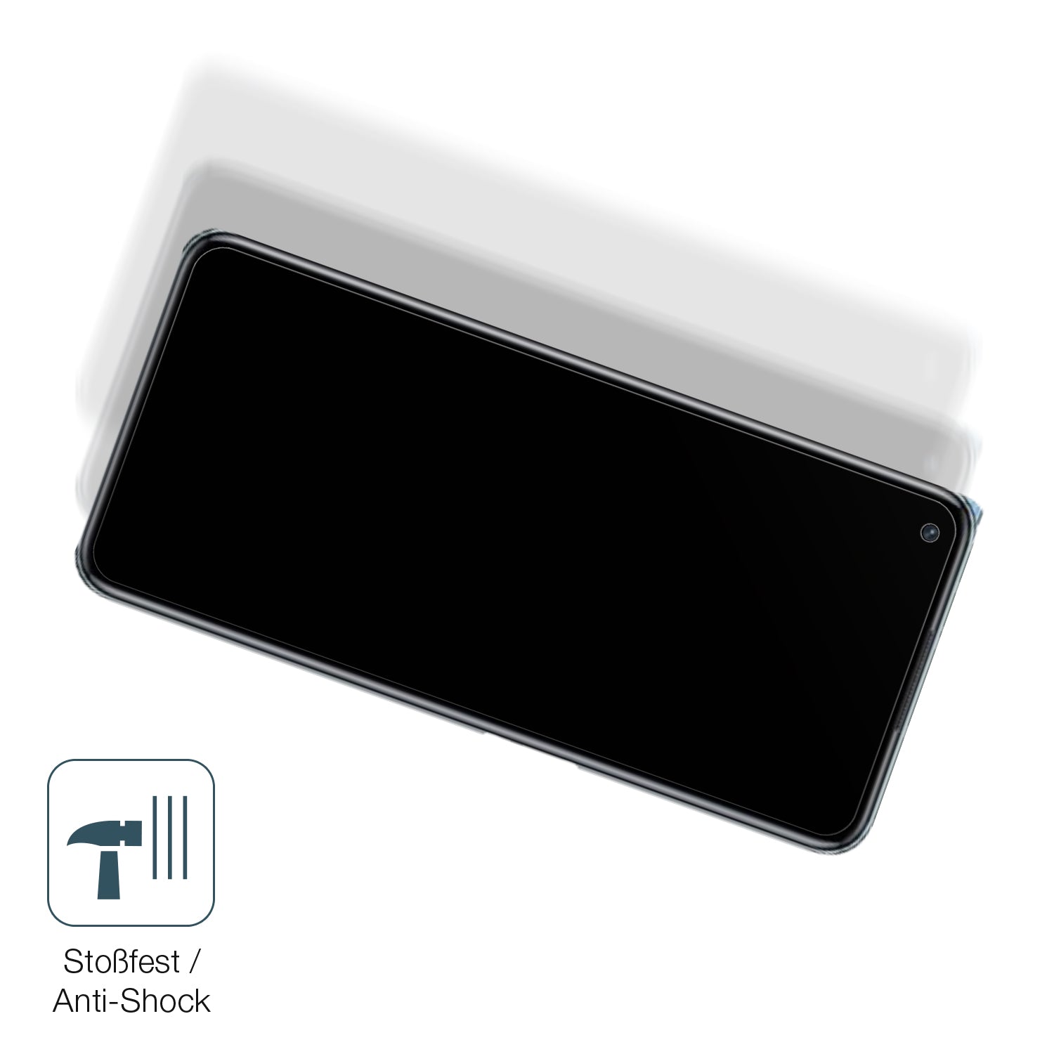 Schutz gegen Kratzer auf dem Oppo K10 5G Glas durch Schlüssel, Stöße gegen die Tischkante oder Stürze