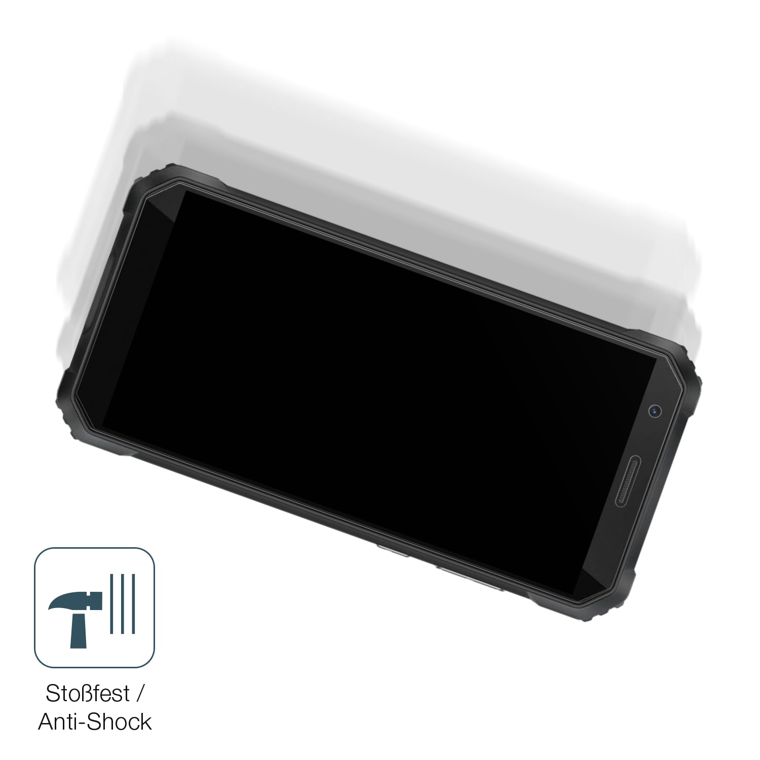 Schutz gegen Kratzer auf dem Blackview S60 Glas durch Schlüssel, Stöße gegen die Tischkante oder Stürze