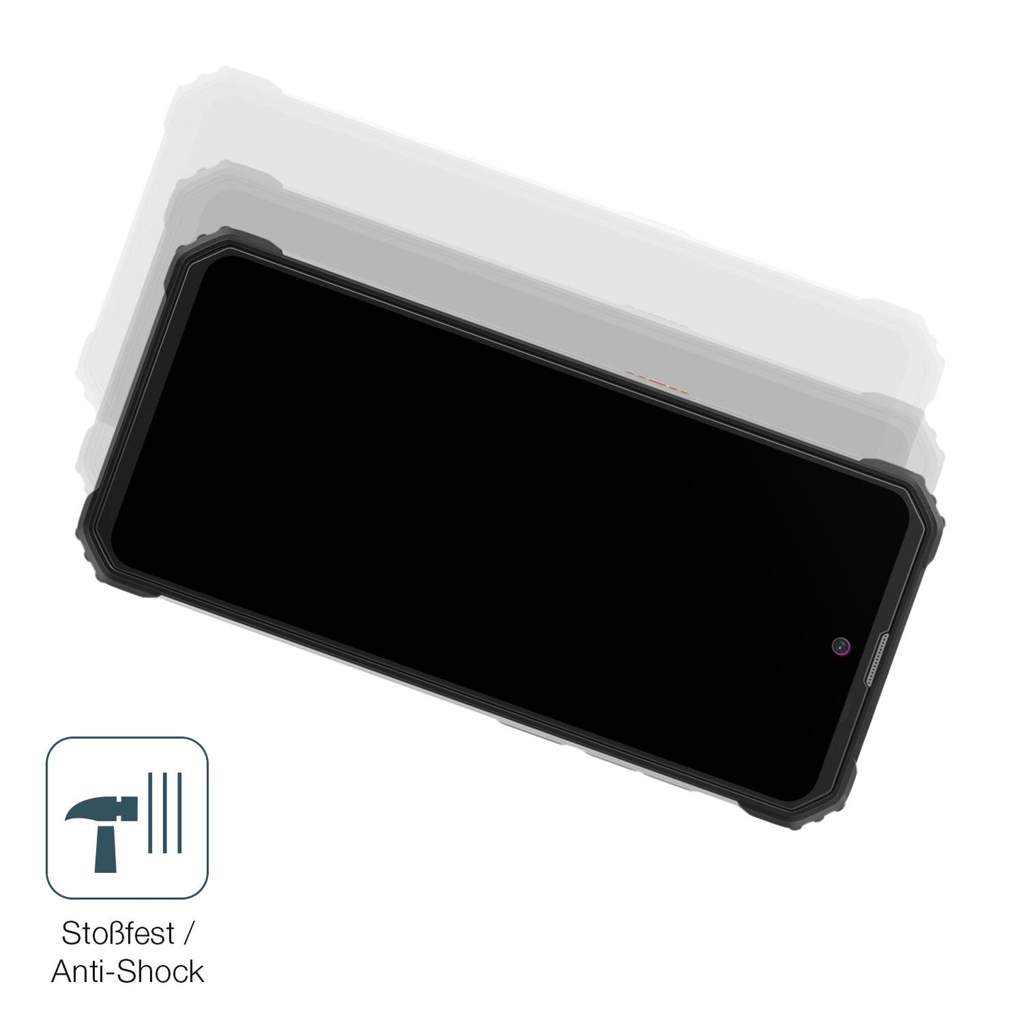 2x Screen Protector for Blackview BV8900 matte Flexible Glass 9H dipos