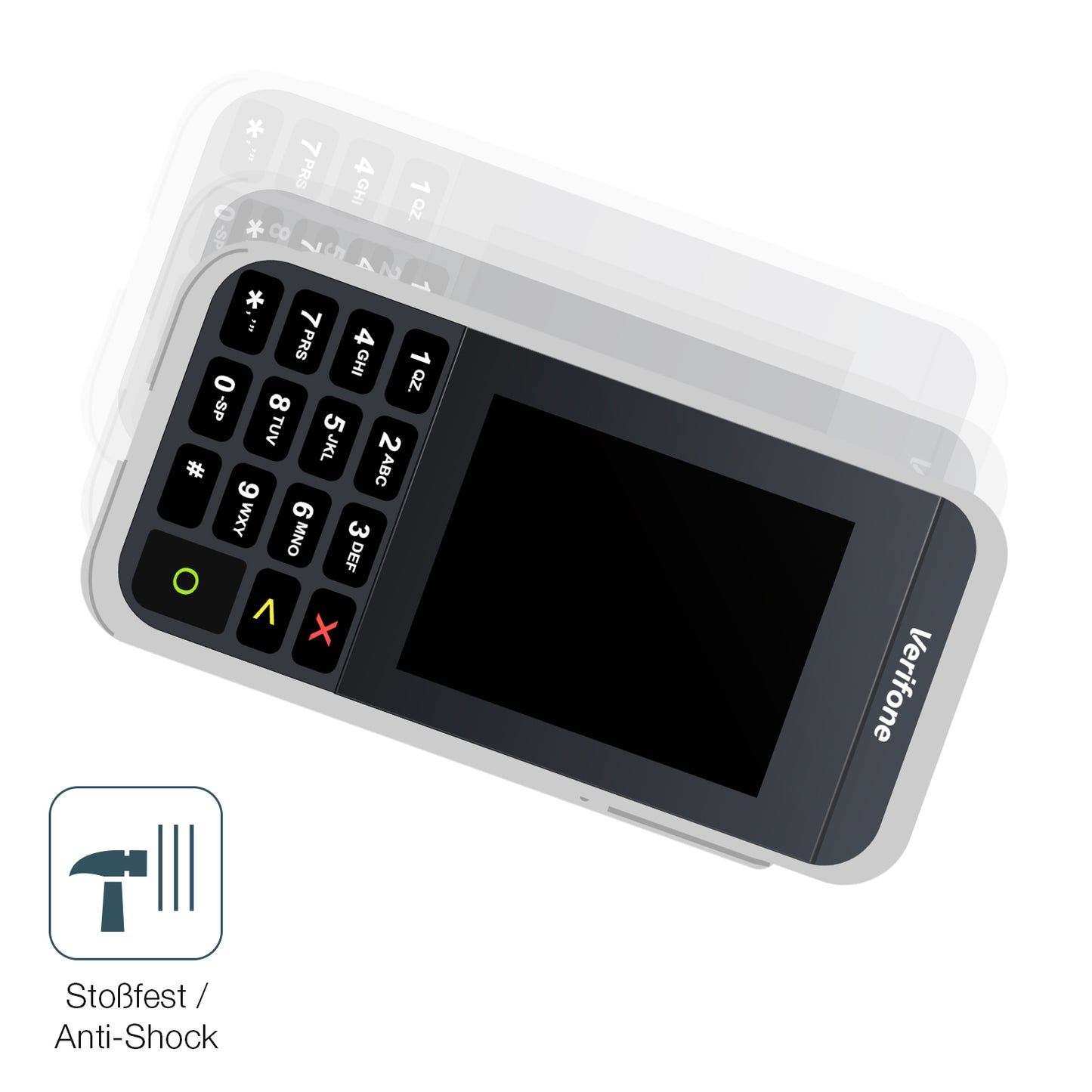2x 9H Schutzfolie matt für Verifone e285 Panzerfolie