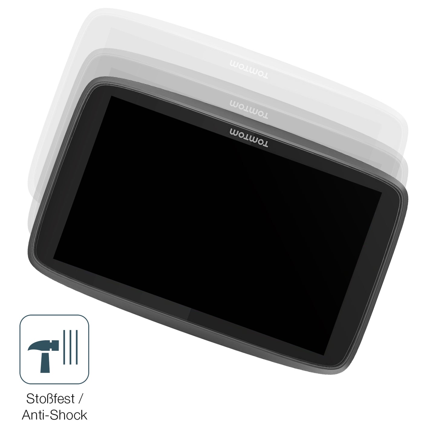 2x 9H Schutzfolie matt für TomTom Go Professional 620 Panzerfolie