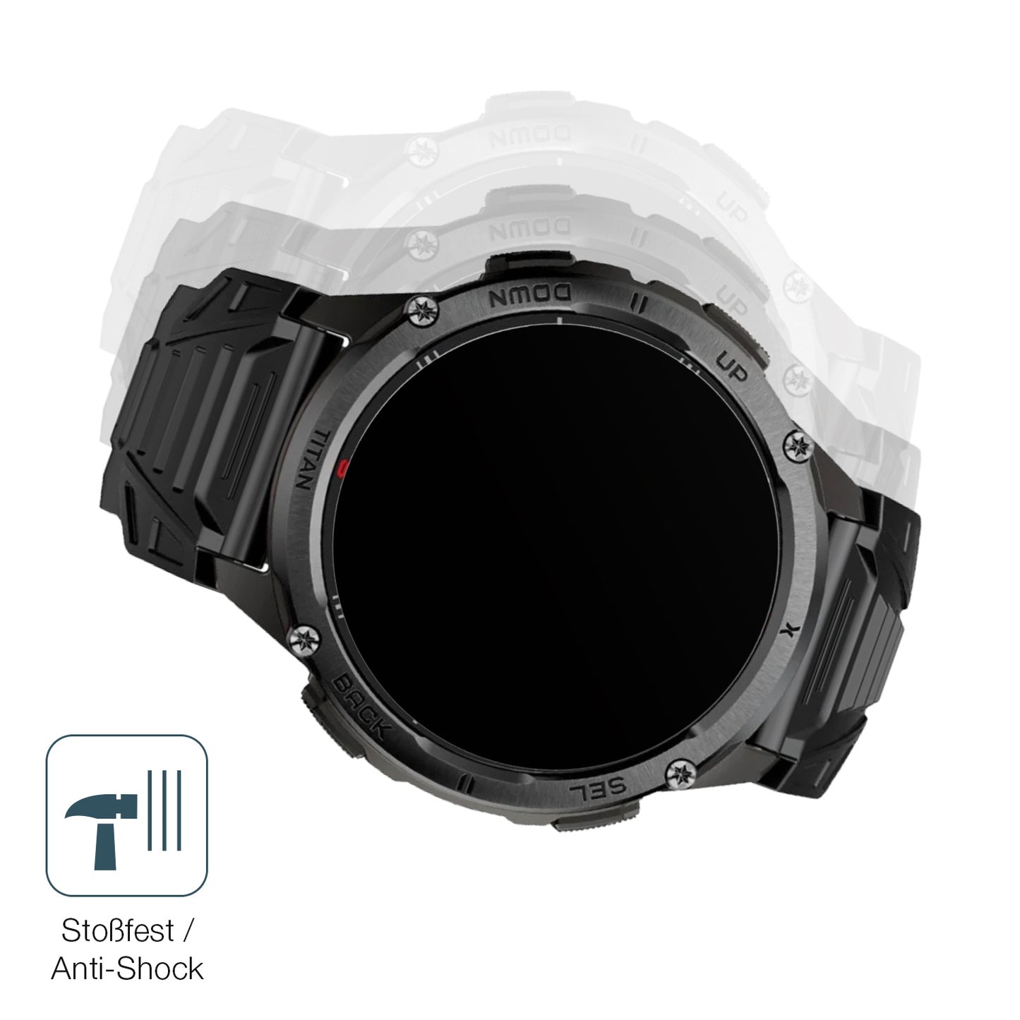 2x 9H Schutzfolie matt für MaxCom Titan Chronos GPS Panzerfolie