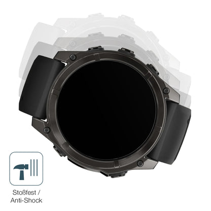 2x 9H Schutzfolie matt für Garmin Fenix 7x Pro 42mm Panzerfolie
