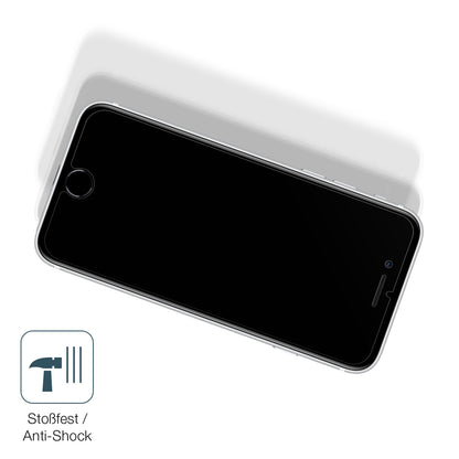 Schutz gegen Kratzer auf dem Apple iPhone SE (2022) Glas durch Schlüssel, Stöße gegen die Tischkante oder Stürze
