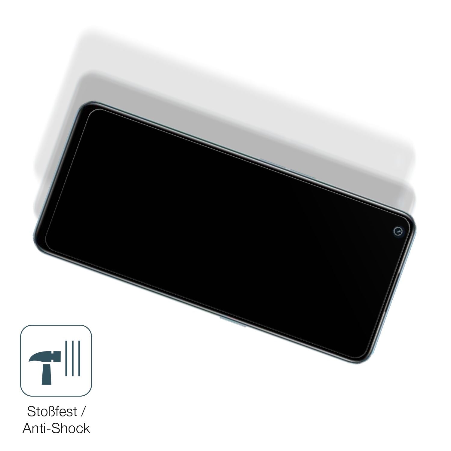Schutz gegen Kratzer auf dem Realme 9 Pro Plus Glas durch Schlüssel, Stöße gegen die Tischkante oder Stürze