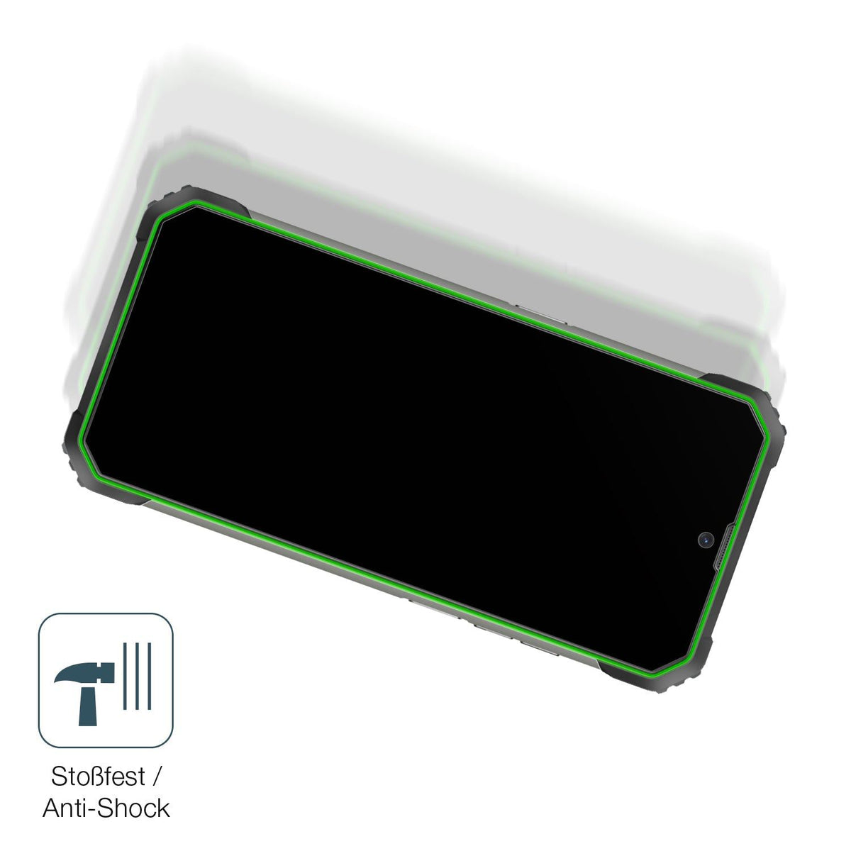 2x Screen Protector for Blackview BV8800 matte Flexible Glass 9H dipos