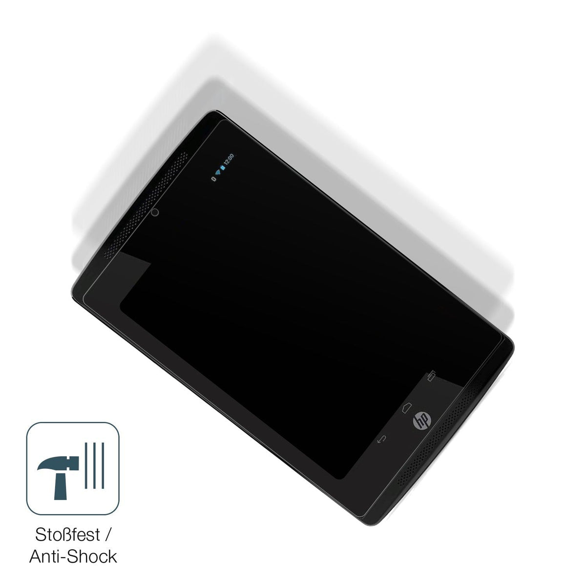 2x Screen Protector for HP Slate 7 Extreme matte Flexible Glass 9H dipos