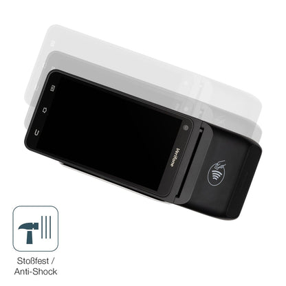 2x Screen Protector for Verifone T650c matte Flexible Glass 9H dipos