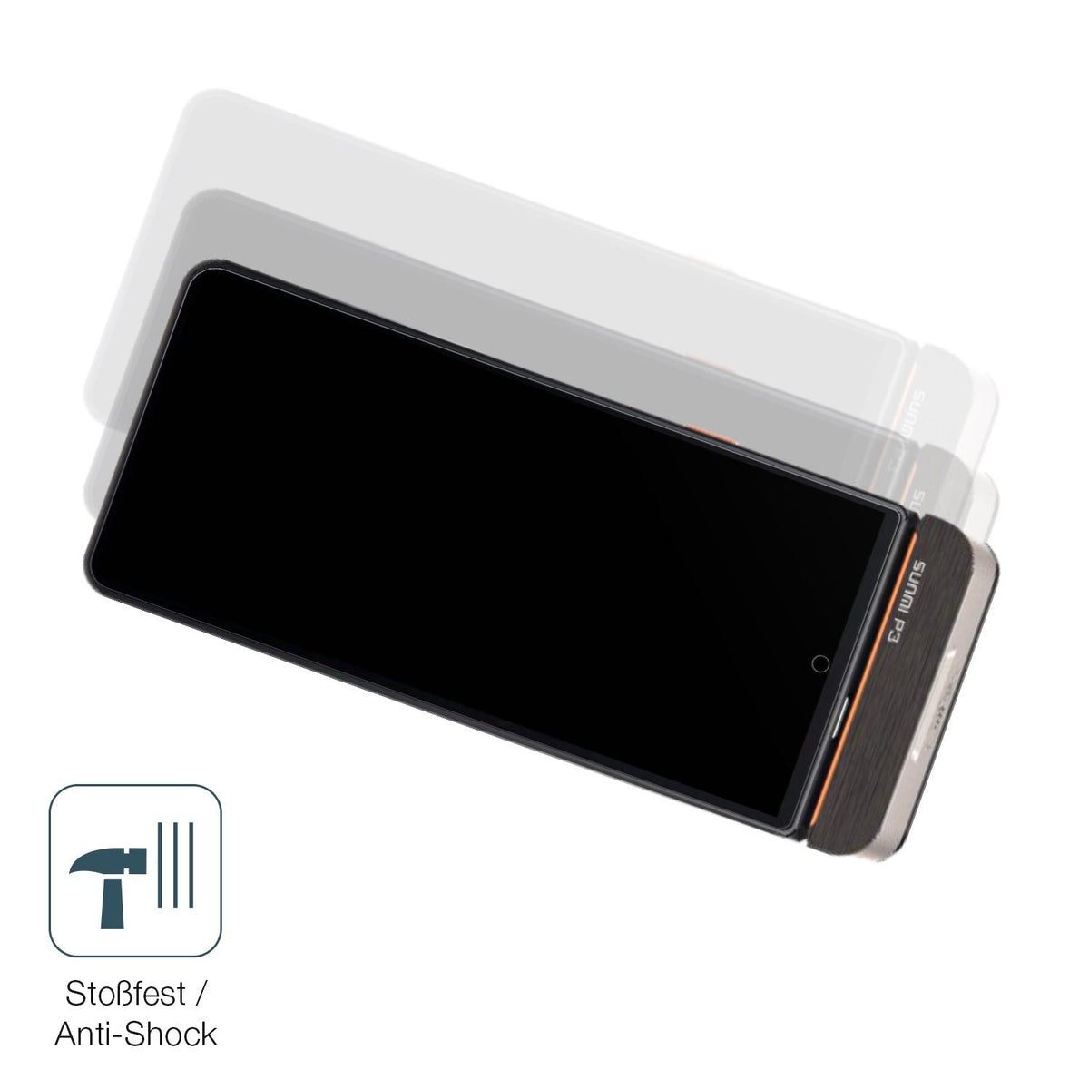 2x Screen Protector for sunmi P3 matte Flexible Glass 9H dipos