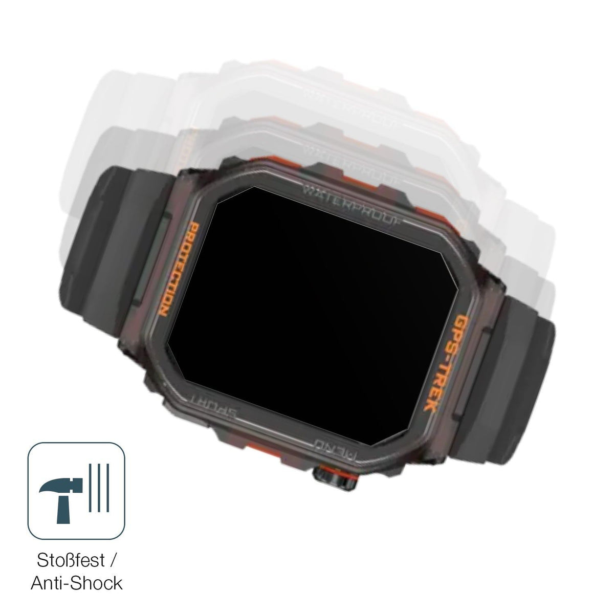 2x Screen Protector for Rogbid Tank G2 Smartwatch matte Flexible Glass 9H dipos