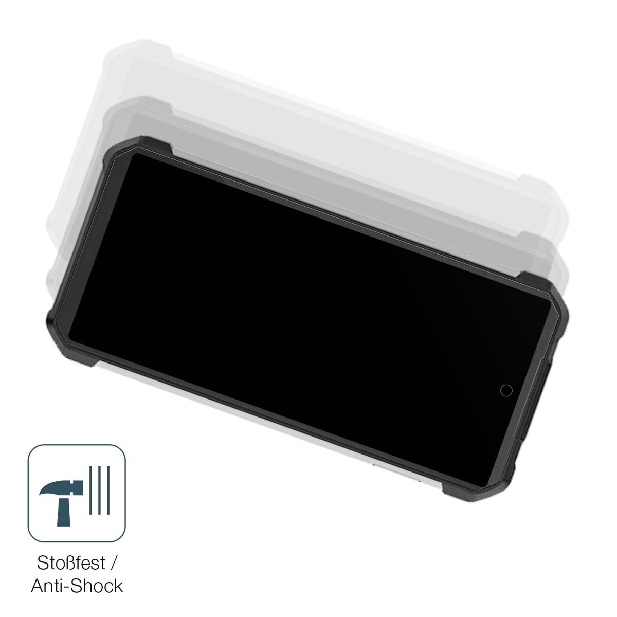2x Screen Protector for 8849 Shark 3 matte Flexible Glass 9H dipos