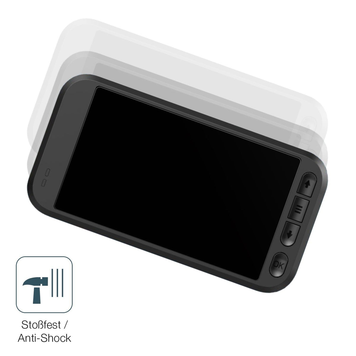 2x Screen Protector for Miofive S1 Dashcam matte Flexible Glass 9H dipos