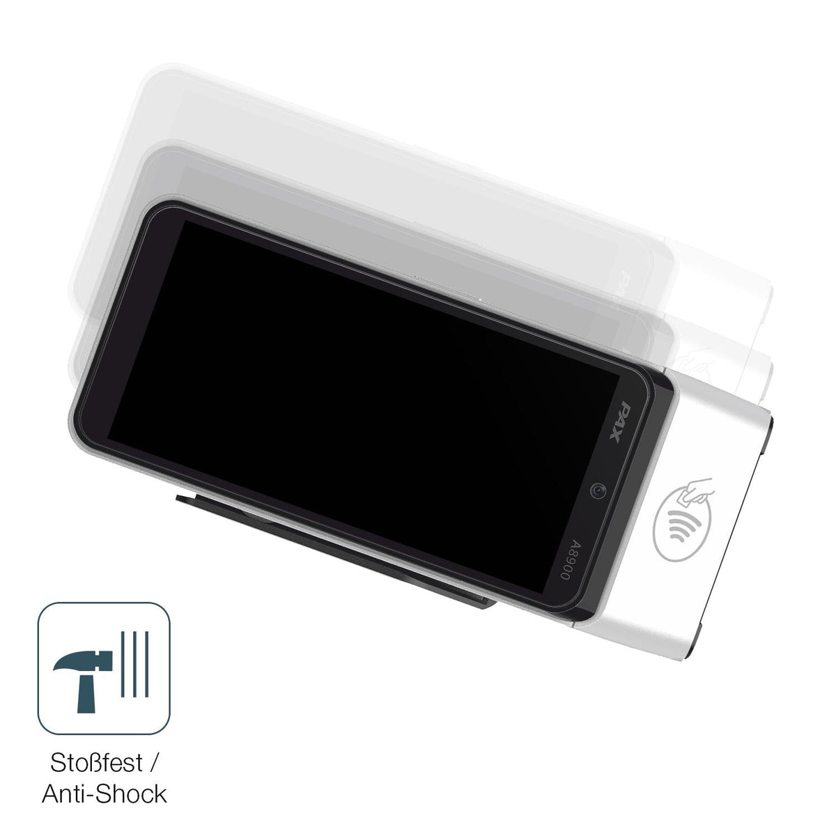 2x Screen Protector for Pax A8900 matte Flexible Glass 9H dipos