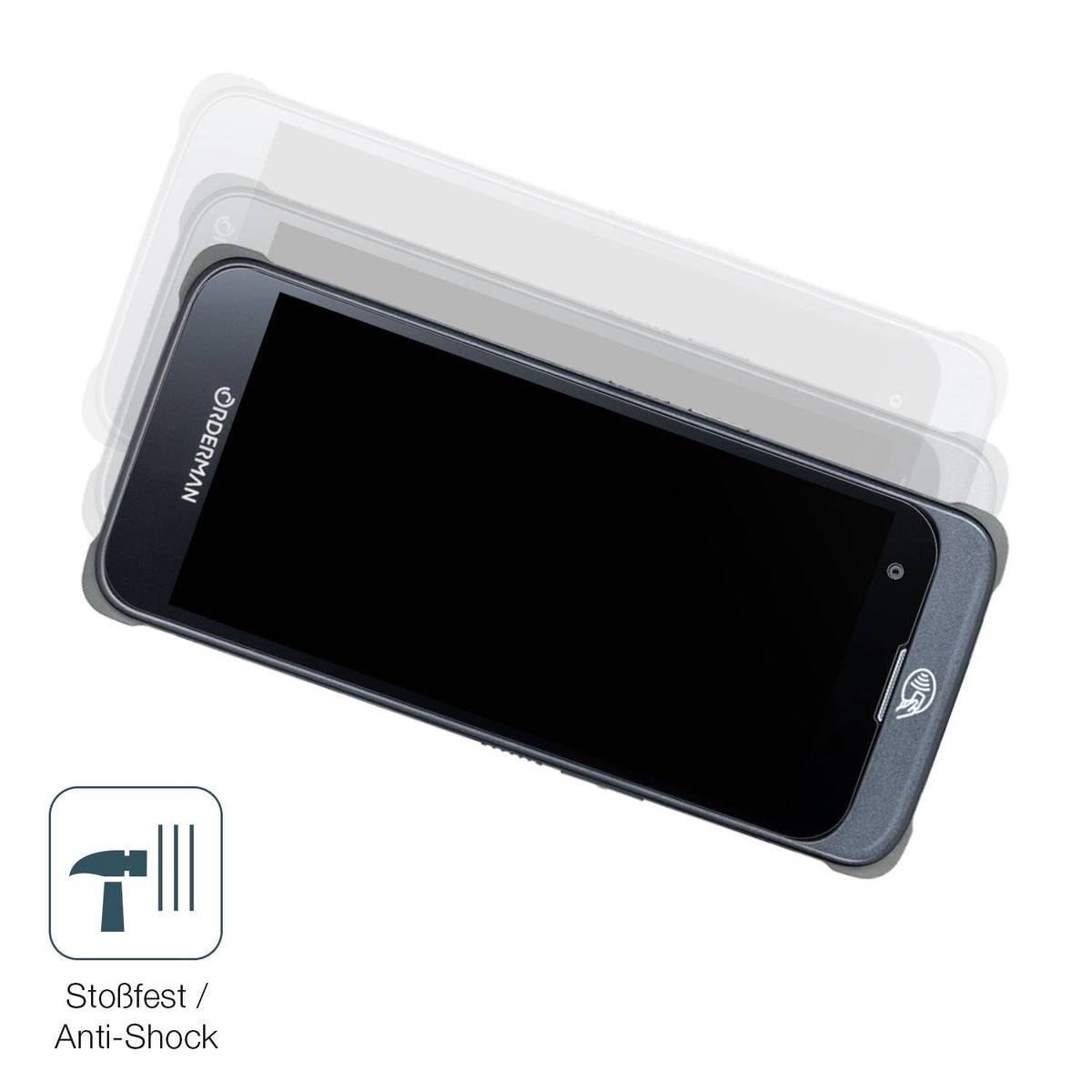 2x Screen Protector for Orderman 10 matte Flexible Glass 9H dipos