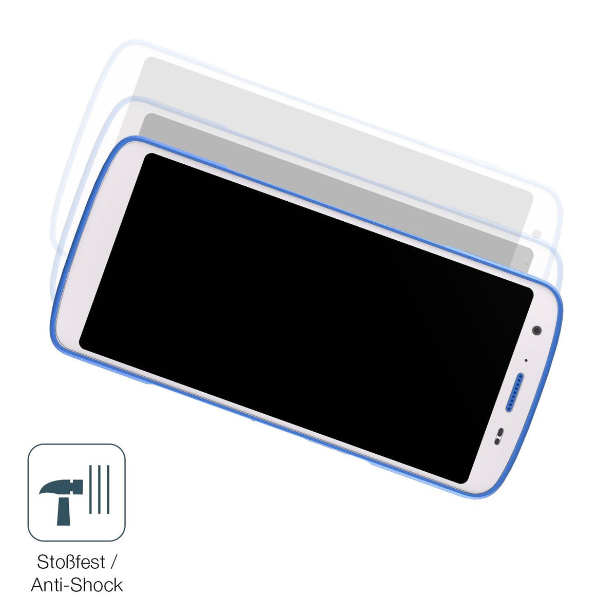 2x Screen Protector for Zebra HC 25 matte Flexible Glass 9H dipos