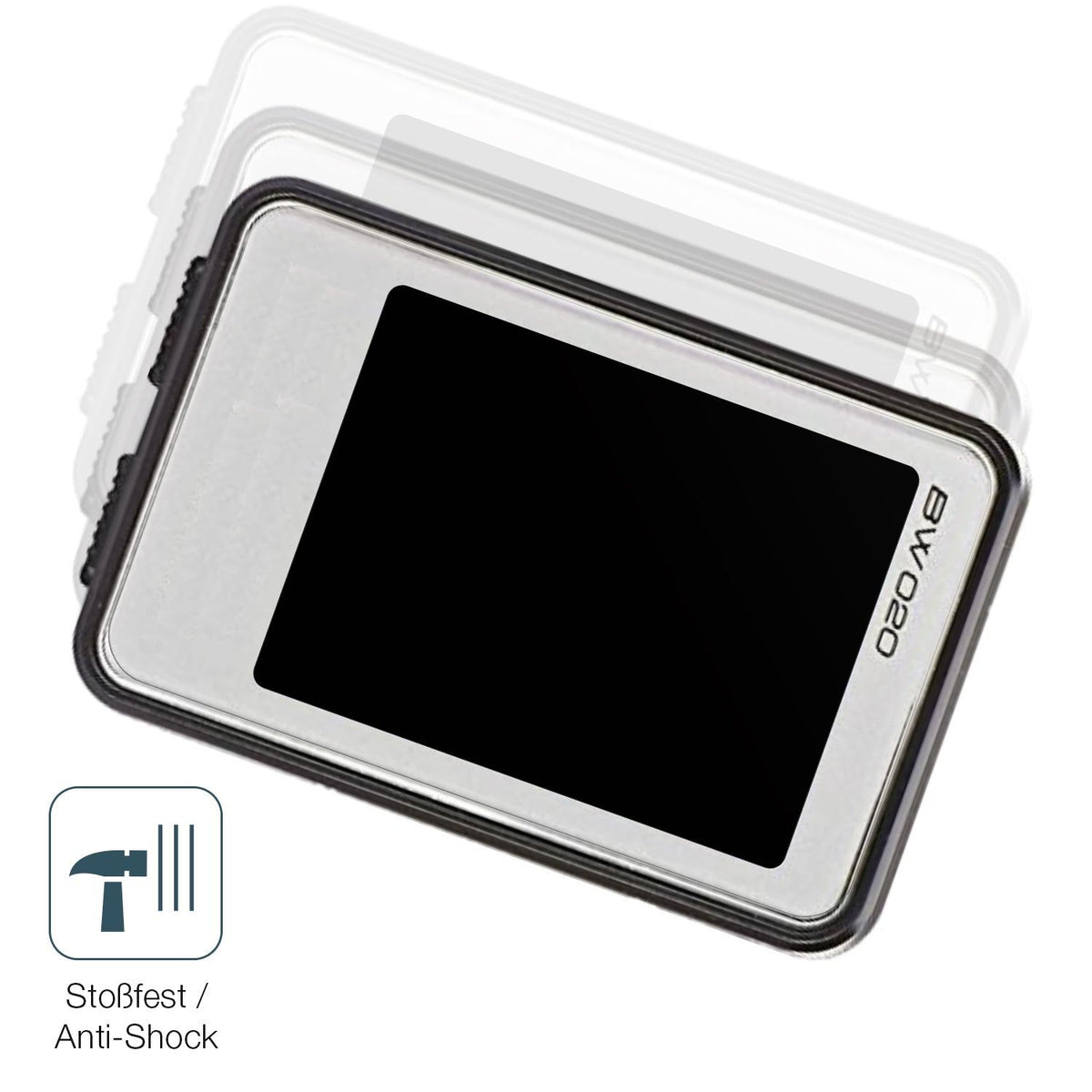 2x Screen Protector for Prophete BW-020 matte Flexible Glass 9H dipos