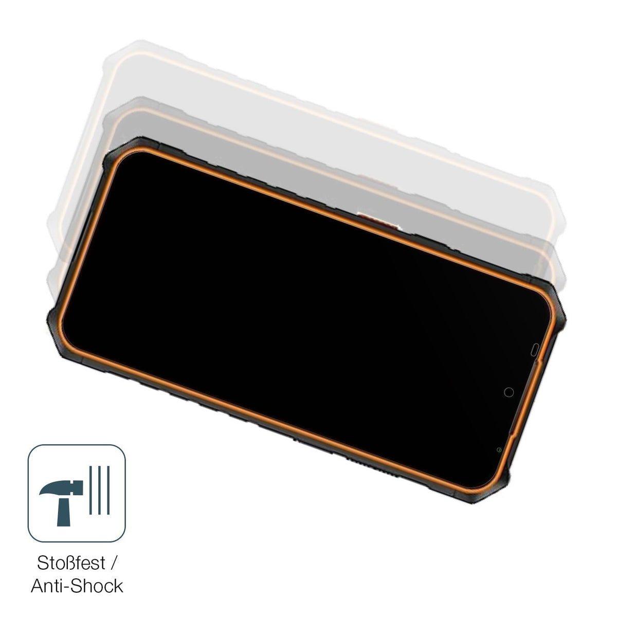 2x Screen Protector for Hammer Iron 6 matte Flexible Glass 9H dipos