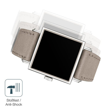2x Screen Protector for NOMOS Glashütte Tetra 27 matte Flexible Glass 9H dipos