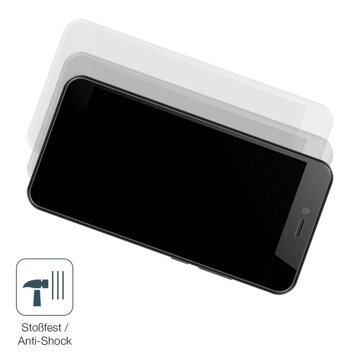 2x Screen Protector for HTC Wildfire E5 Life matte Flexible Glass 9H dipos