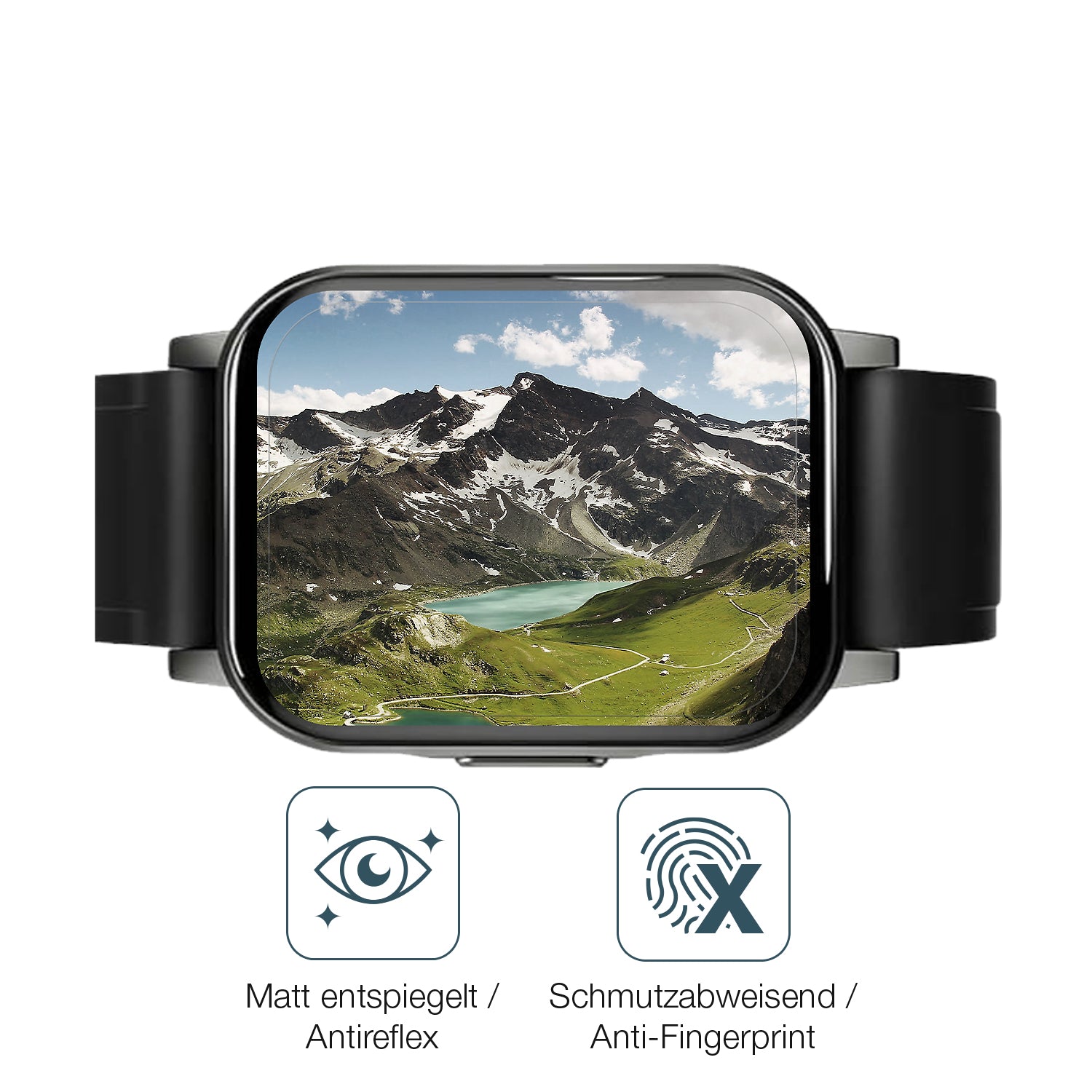 9H Hartbeschichtete, flexible Folie passend zugeschnitten für Haylou LS02 watch