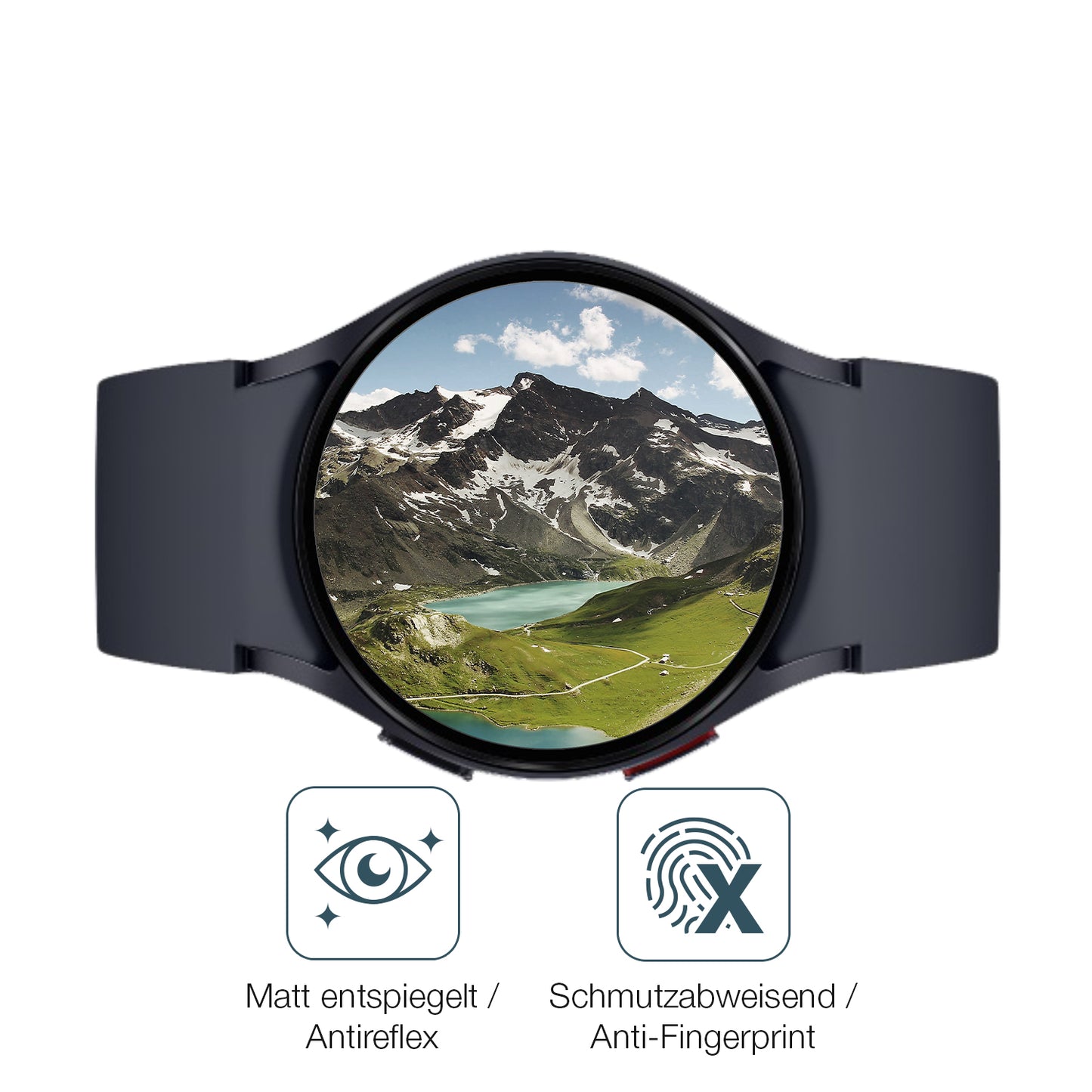 2x 9H Schutzfolie matt für Samsung Galaxy Watch 6 40mm Panzerfolie