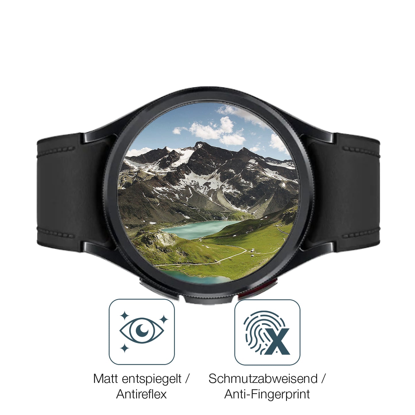 2x 9H Schutzfolie matt für Samsung Galaxy Watch 6 Classic (43mm) Panzerfolie