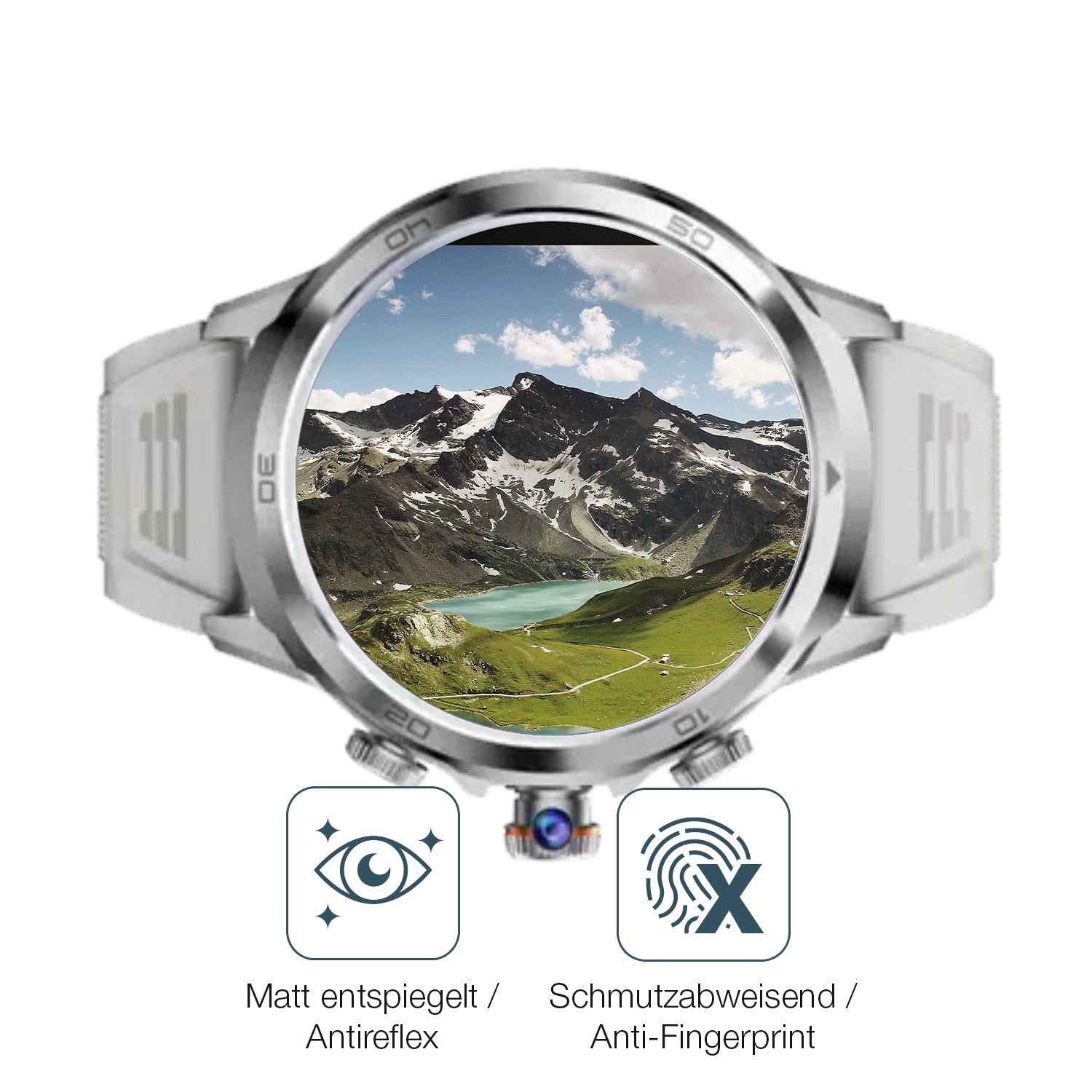 Schutz gegen Kratzer auf dem Rogbid R2 1.8 Zoll Glas durch Schlüssel oder Ähnliches