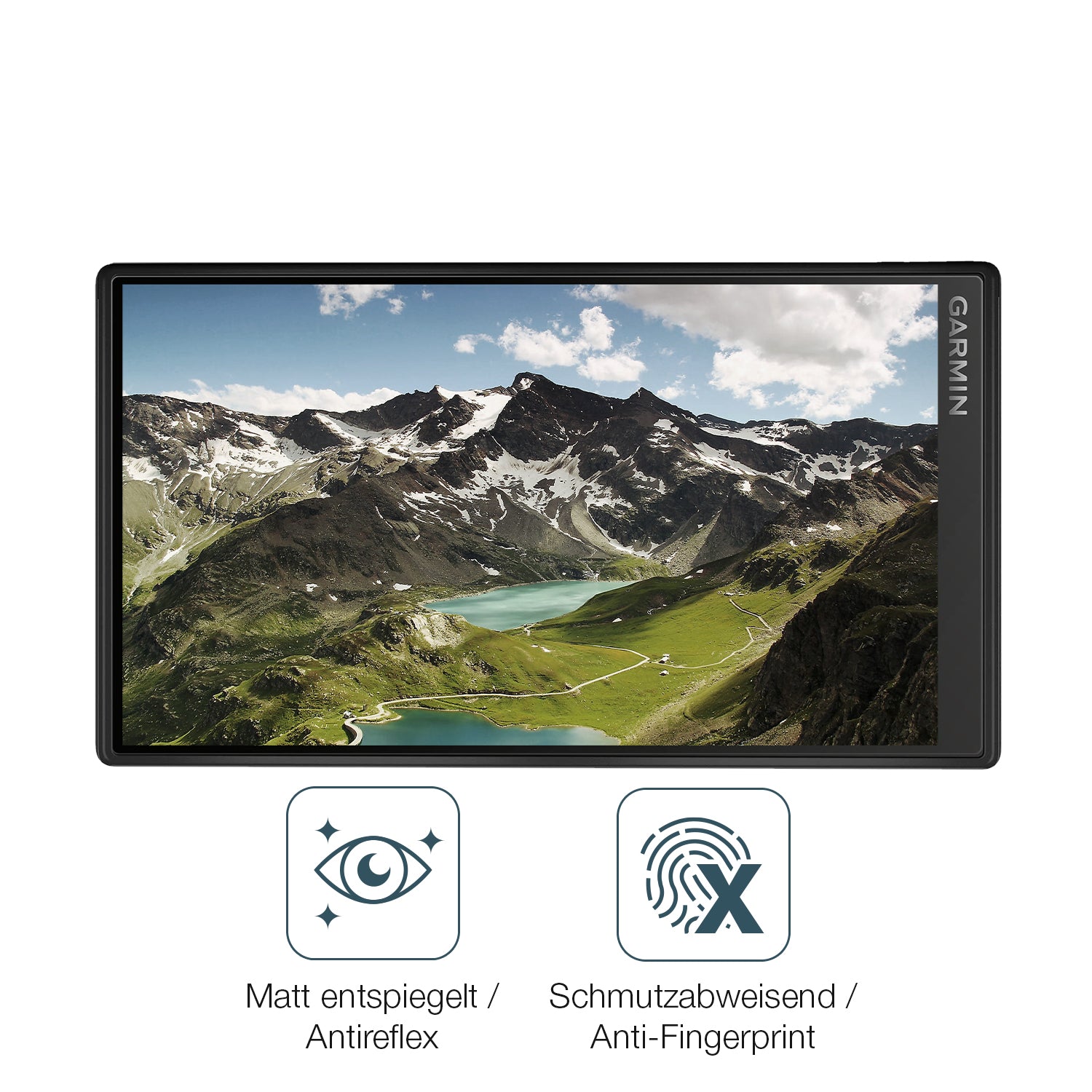 Schutz gegen Kratzer auf dem Garmin DriveSmart 55 Glas durch Schlüssel oder Ähnliches