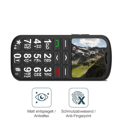 Schutz gegen Kratzer auf dem uleway G180 Seniorenhandy Glas durch Schlüssel oder Ähnliches
