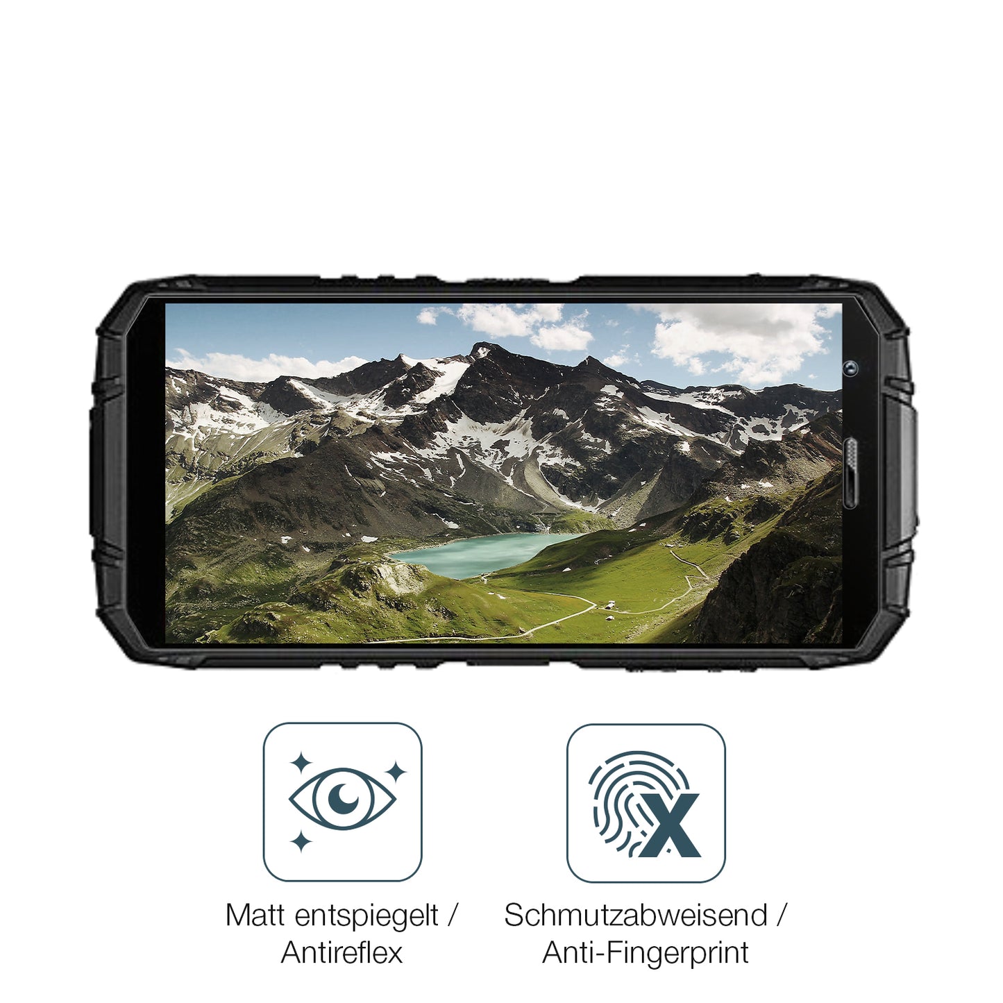 2x 9H Schutzfolie matt für Doogee S41 Max Panzerfolie