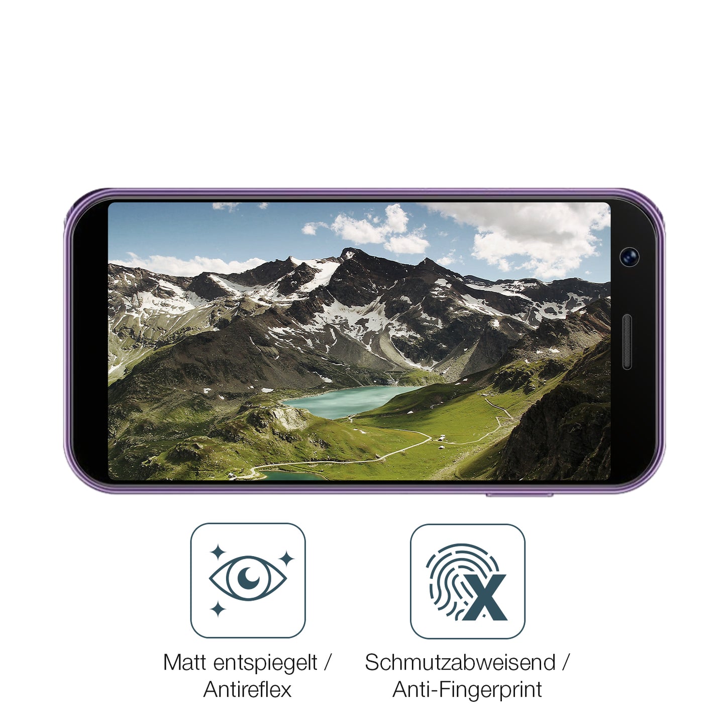 9H Hartbeschichtete, flexible Folie passend zugeschnitten für SOYES XS16 Mini Smartphone