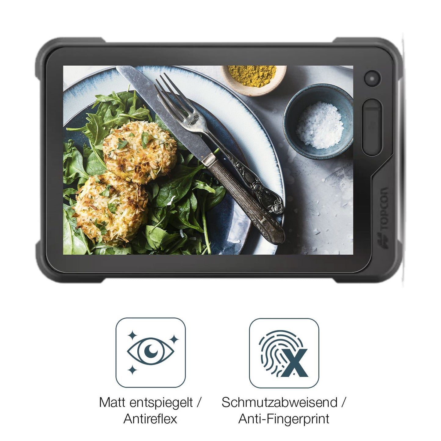 2x Screen Protector for Topcon GX-90 matte Flexible Glass 9H dipos