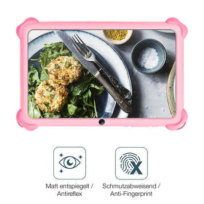 2x Schutzfolie matt für zcobro Kinder Tab 10 Zoll Display-Schutzfolie
