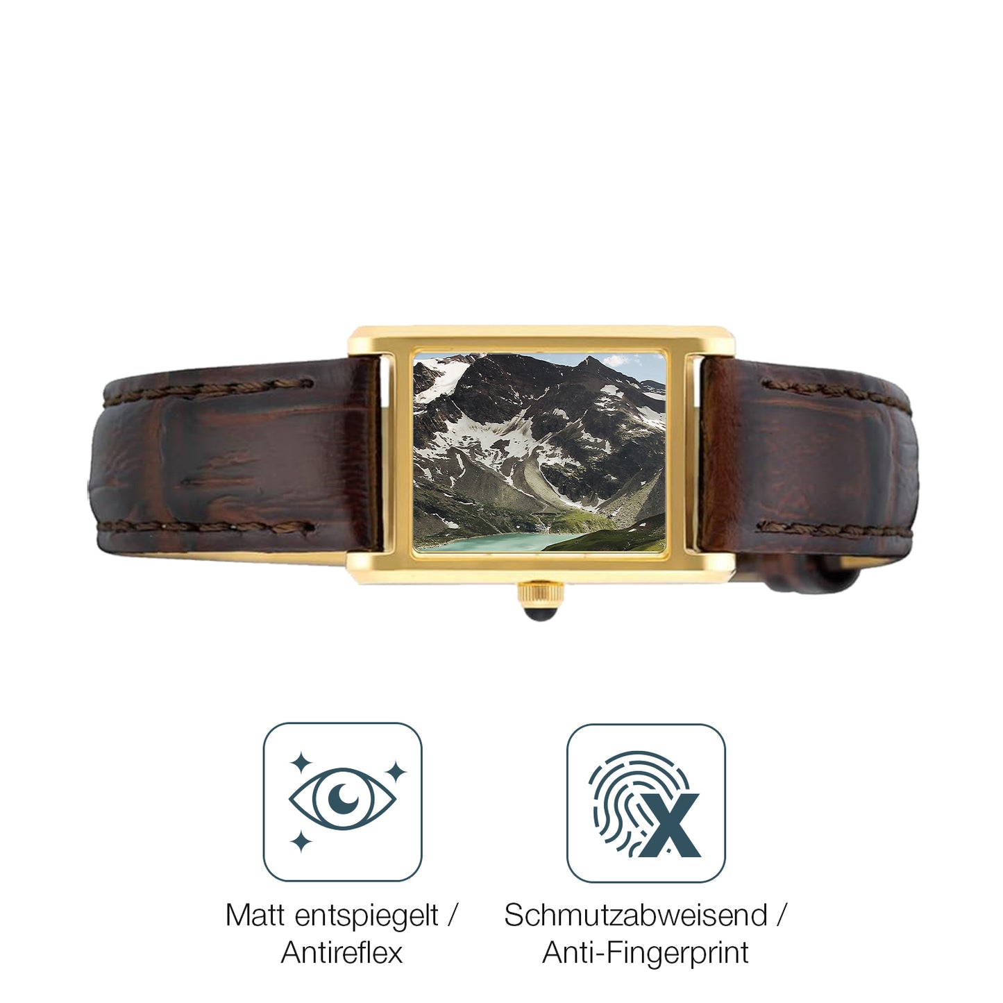 Schutz gegen Kratzer auf dem Seiko SWR066P1 Glas durch Schlüssel oder Ähnliches
