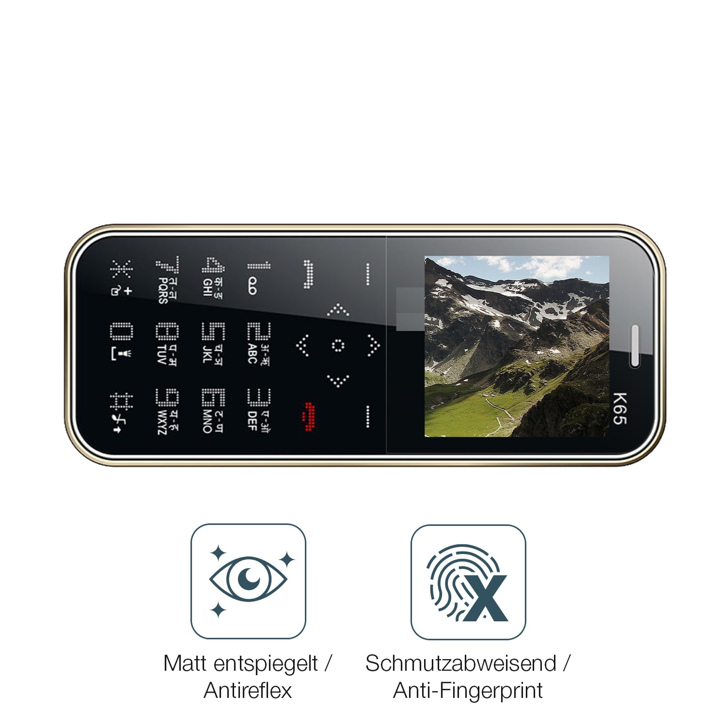 Schutz gegen Kratzer auf dem I Kall K65 Card Glas durch Schlüssel oder Ähnliches