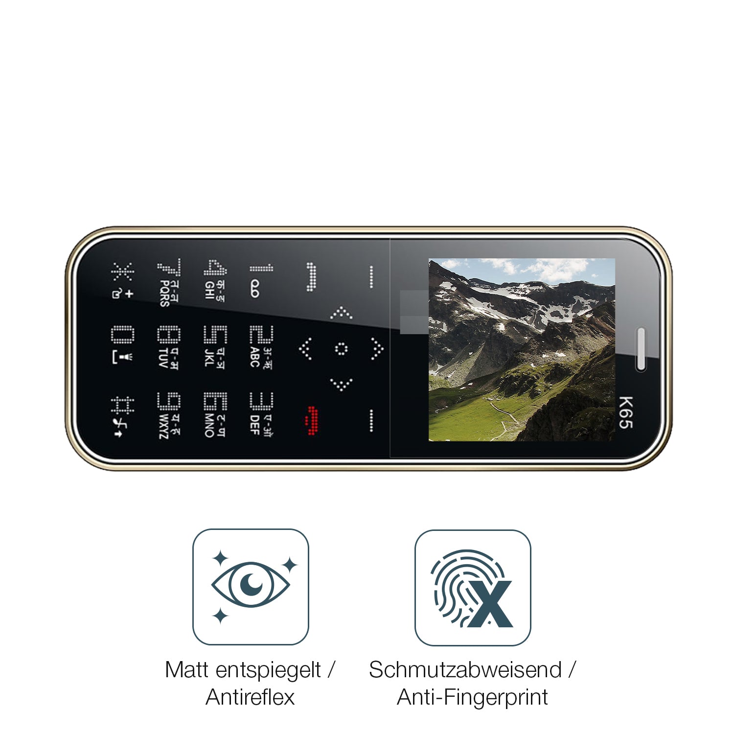 Schutz gegen Kratzer auf dem I Kall K65 Card Glas durch Schlüssel oder Ähnliches