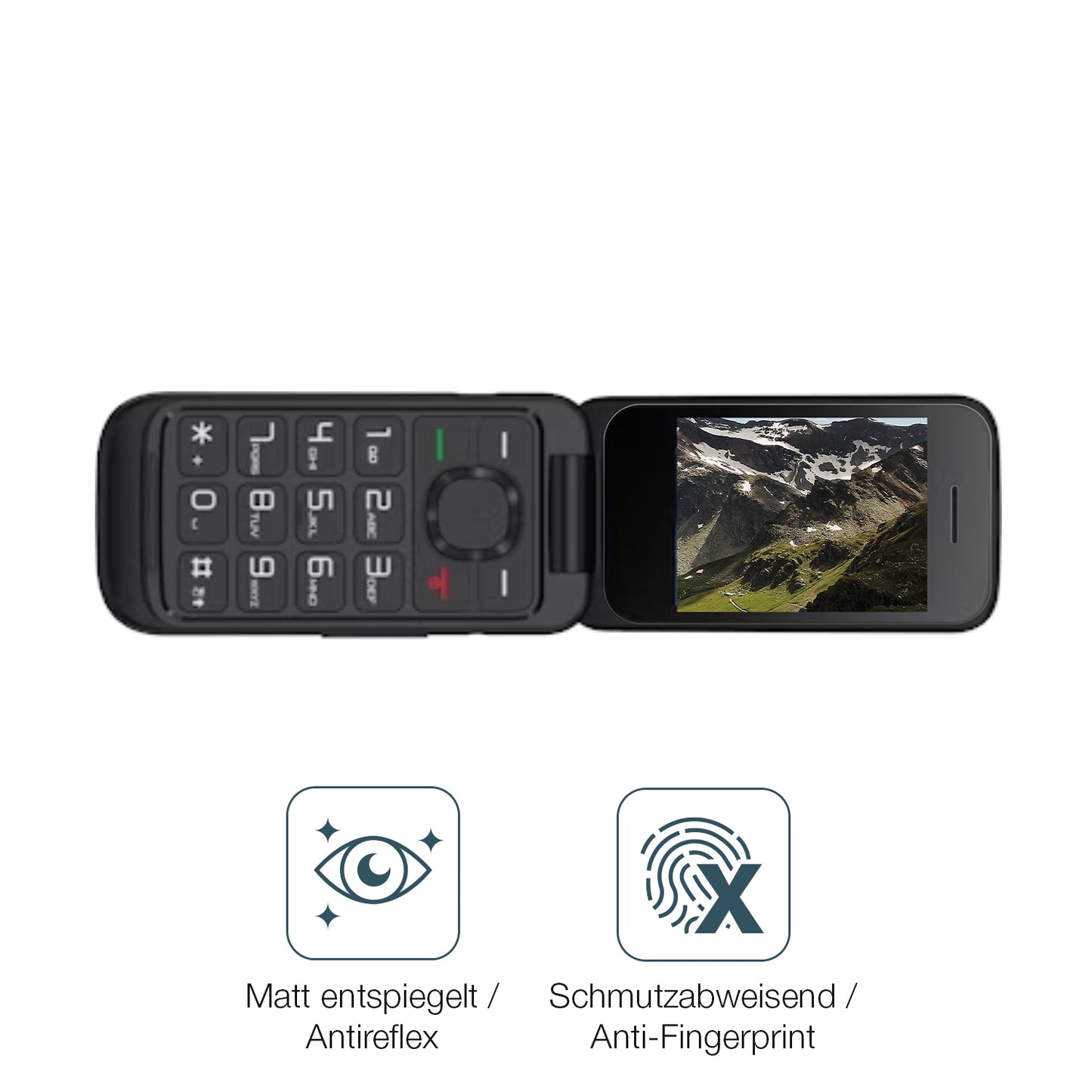 4x Schutzfolie matt für TCL OneTouch 5023 Display-Schutzfolie