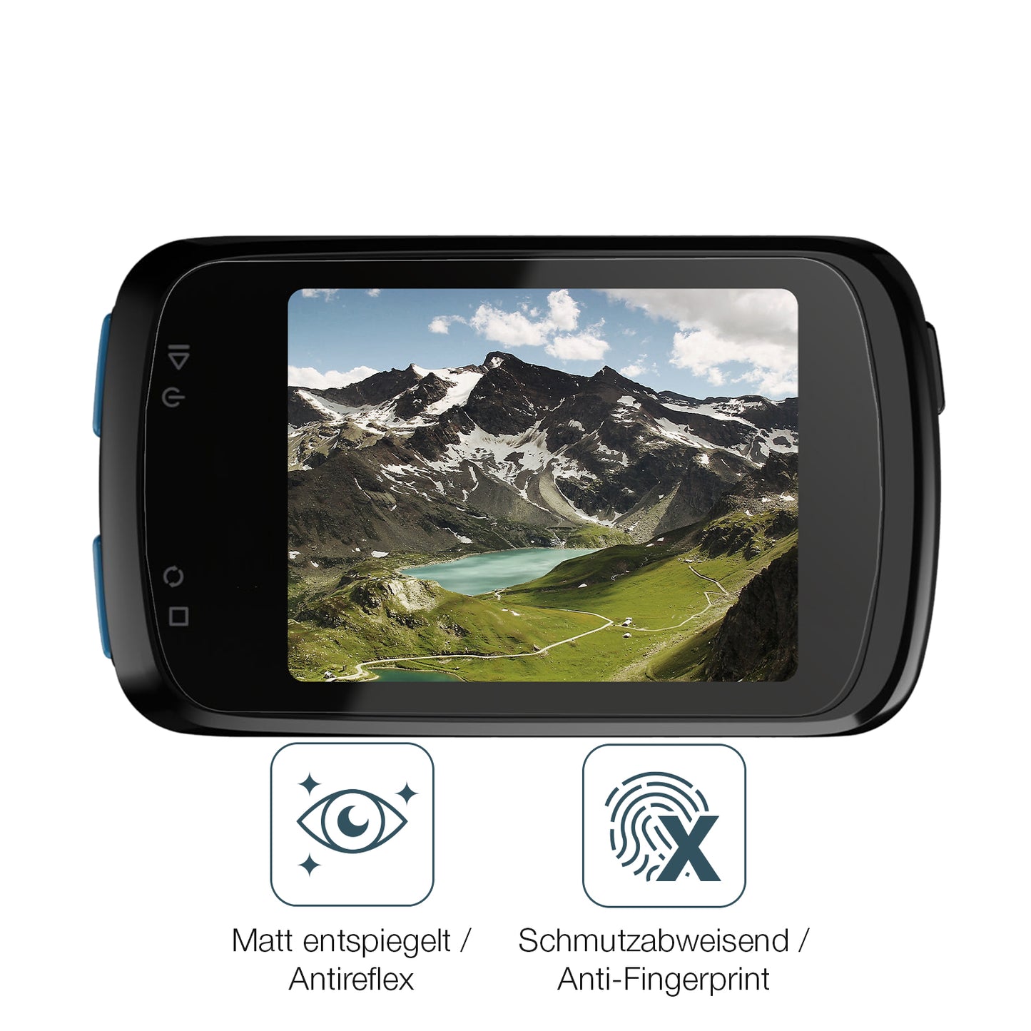 2x Schutzfolie matt für Geoid CC500 2.5 Zoll Display-Schutzfolie