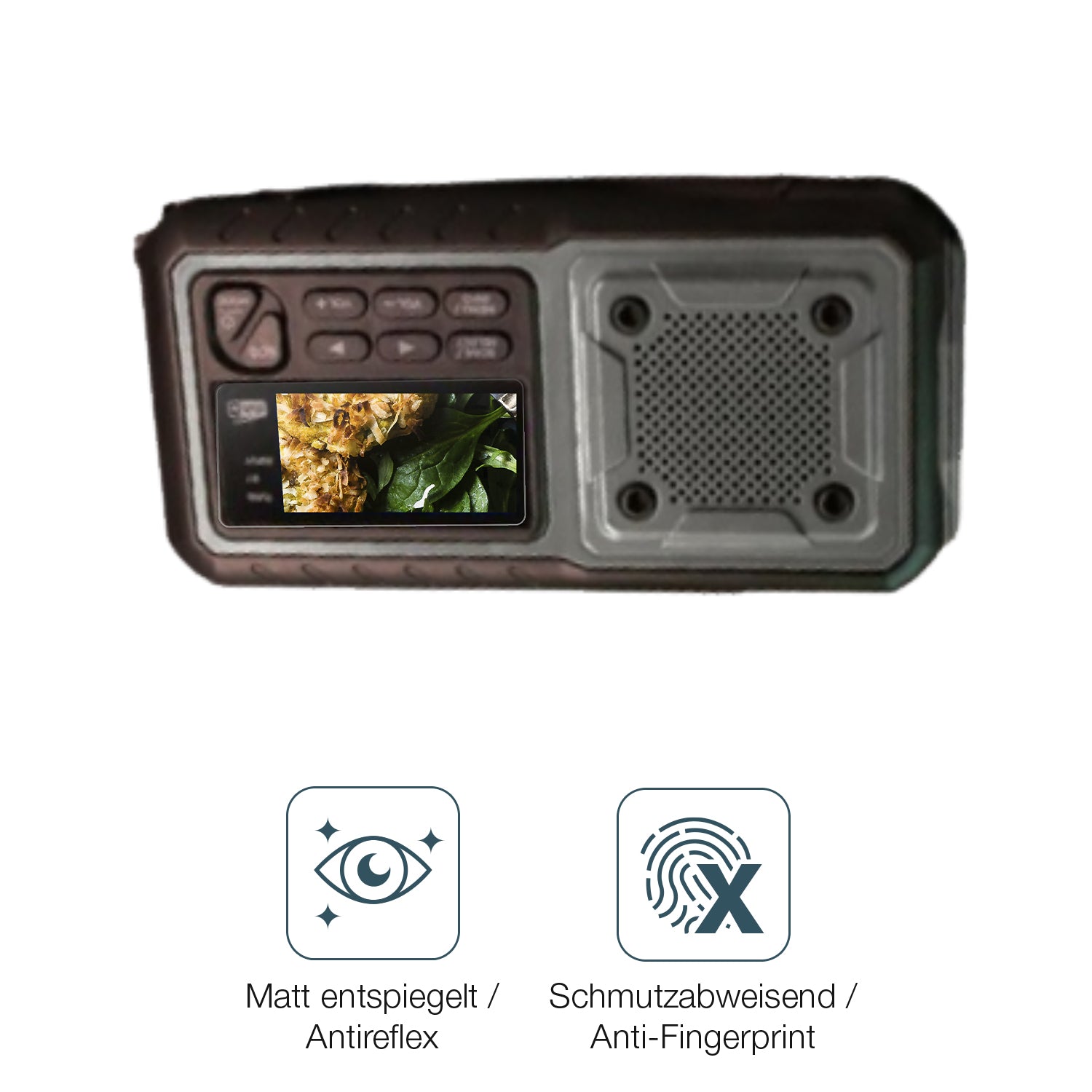 Schutz gegen Kratzer auf dem Acta Berg Radio Glas durch Schlüssel oder Ähnliches