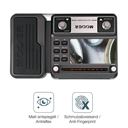 2x Schutzfolie matt für Mooer GE100 Display-Schutzfolie